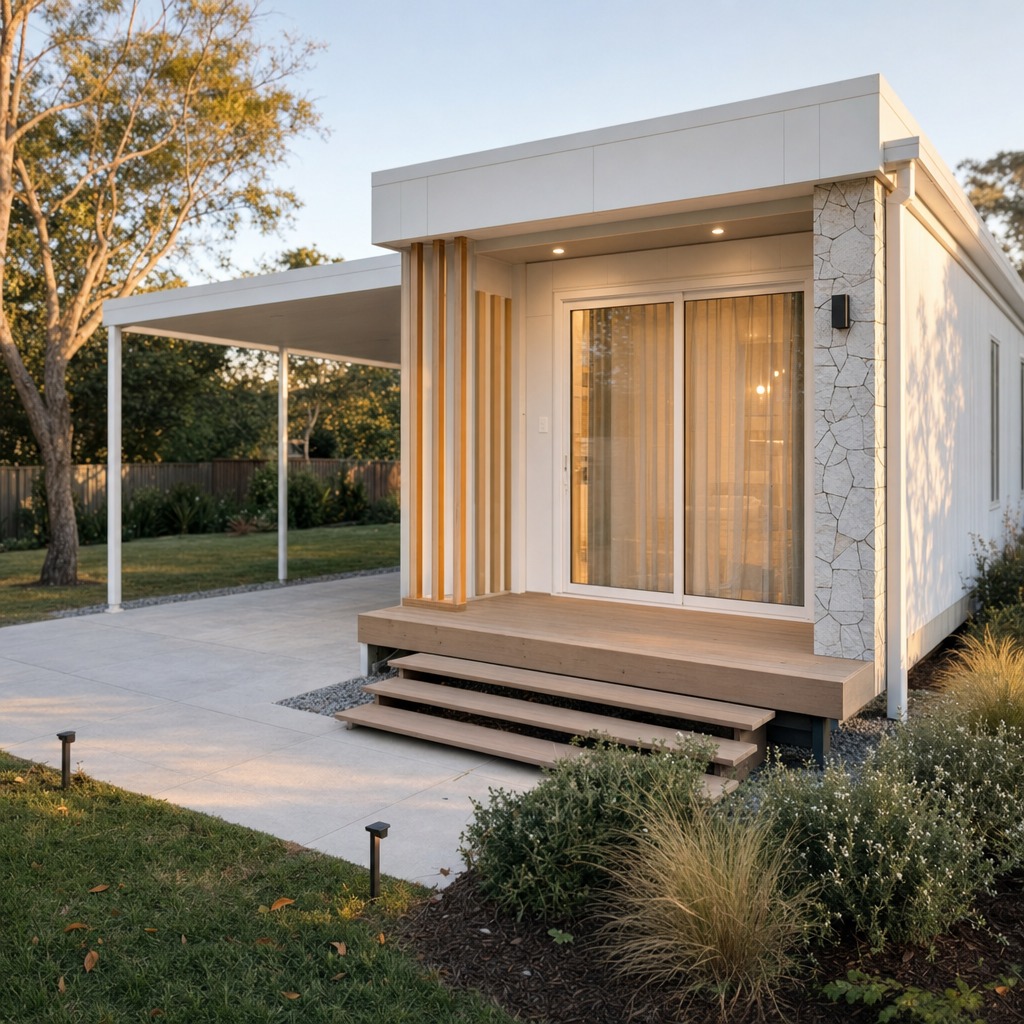 NOMI Kin exterior — Entry approach