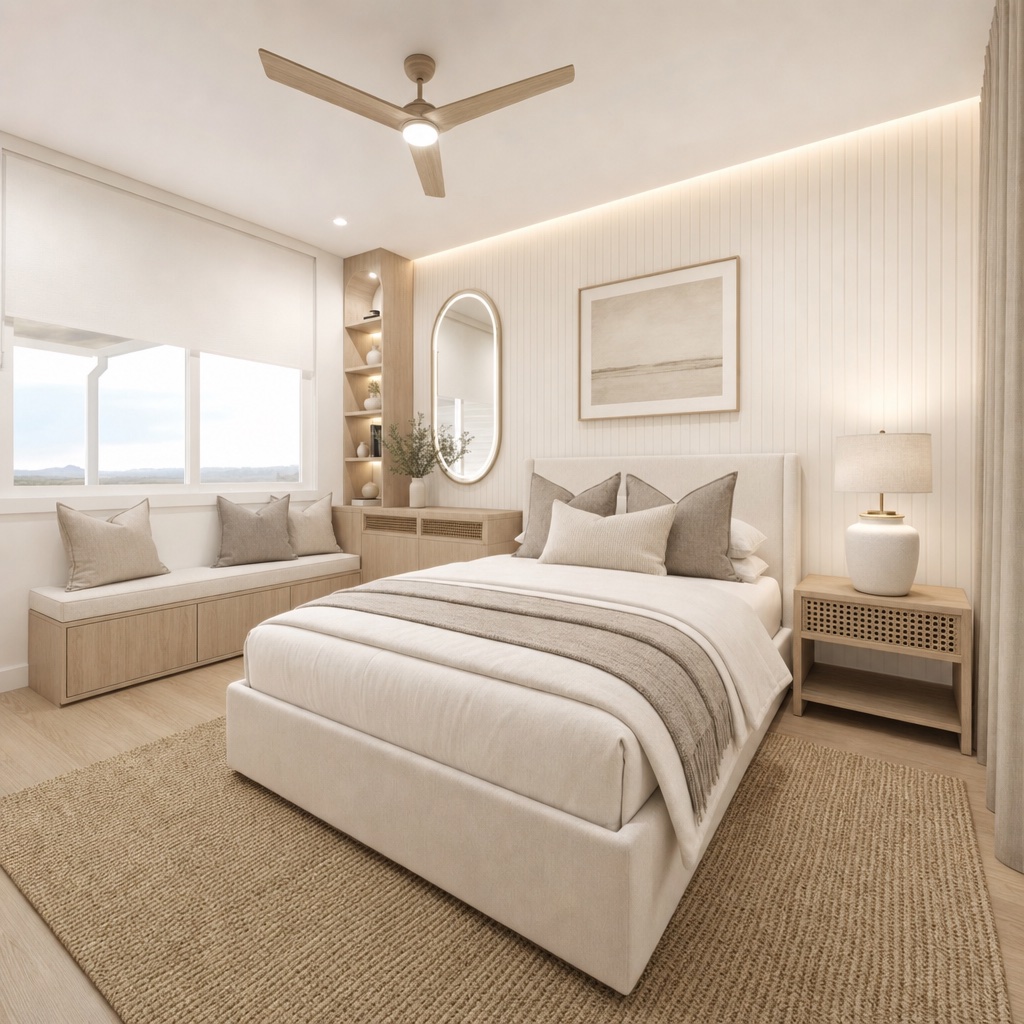 NOMI Kin Elegant Minimalist Bedroom two