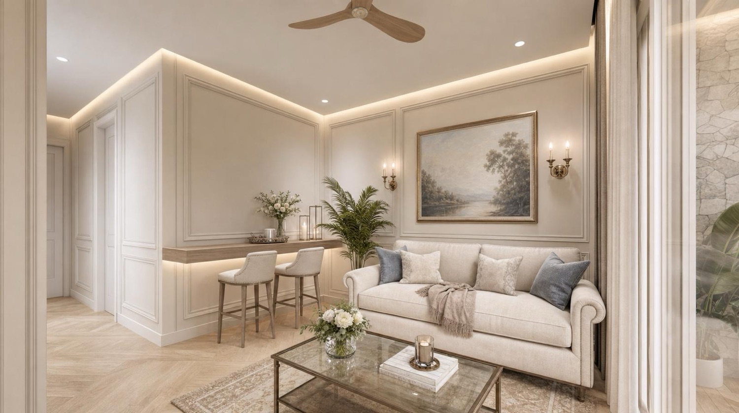 NOMI Classic Panelled Living