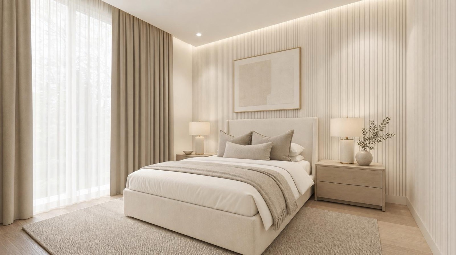NOMI Elegant Minimalist Bedroom