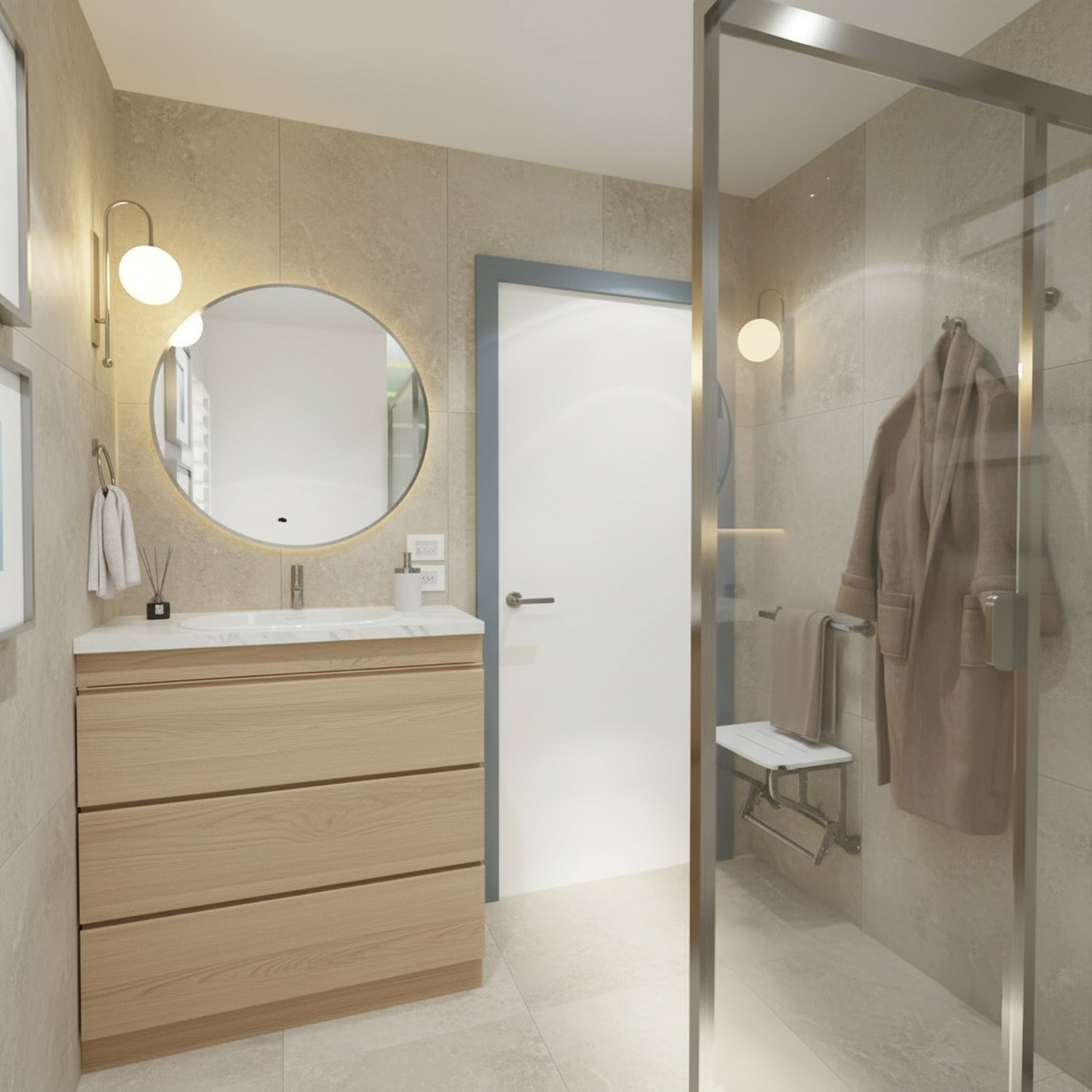 VIVID Elegant Minimalist second bathroom