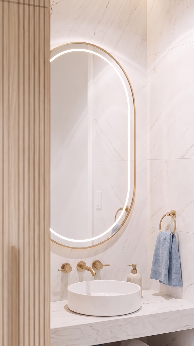 Vanity and mirror